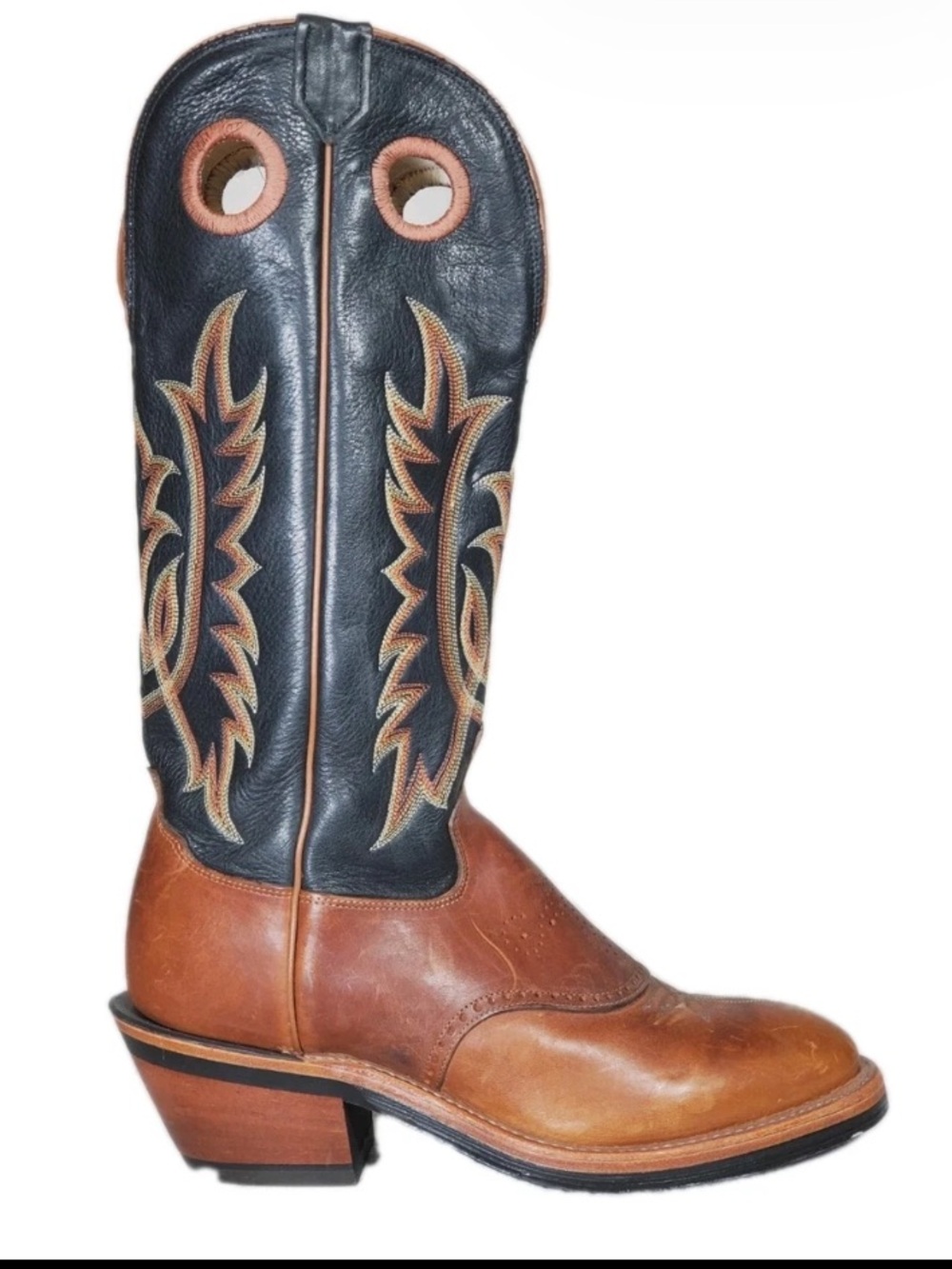 Tony Lama 6014 Buckaroo Western Boots Sunset Renegade Round Toe Men's US 9